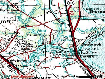 Taylor Lake Village topographic map