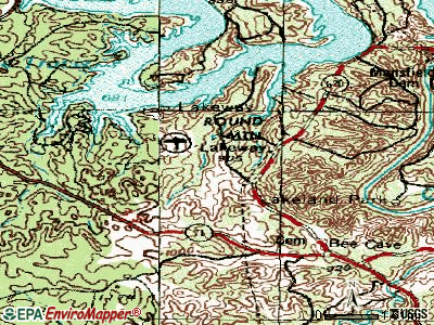 The Hills topographic map