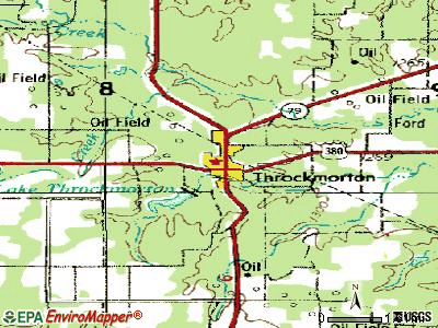Throckmorton topographic map