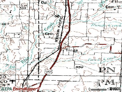 Tioga topographic map