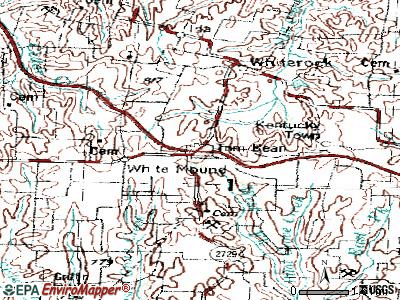 Tom Bean topographic map