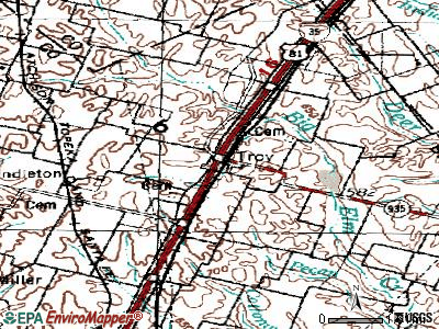 Troy topographic map