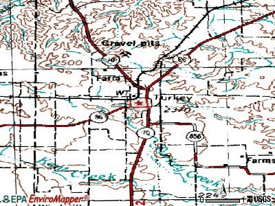Turkey topographic map