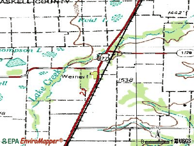 Weinert topographic map