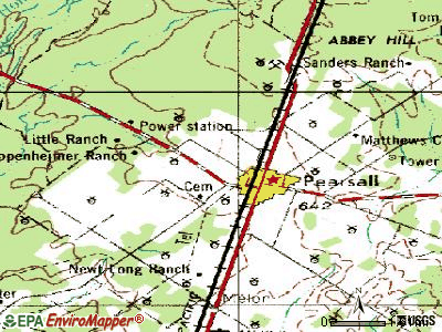West Pearsall topographic map