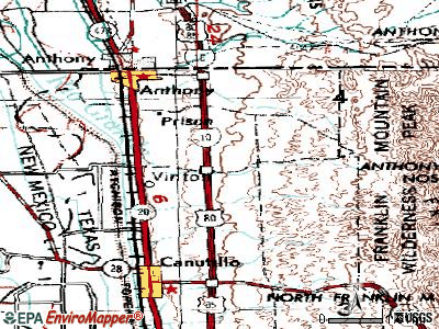 Westway topographic map