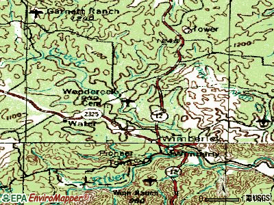 Woodcreek topographic map
