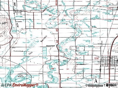 Amalga topographic map