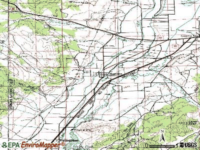 Aurora topographic map