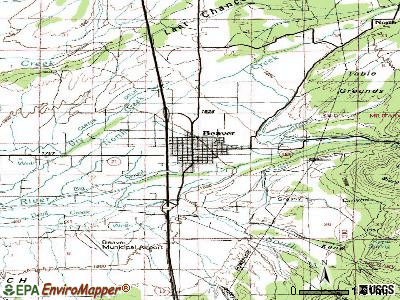 Beaver topographic map