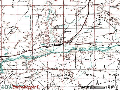 Bluff topographic map