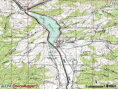 Coalville topographic map
