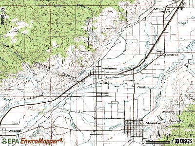 Elsinore topographic map