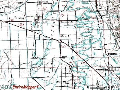 Elwood topographic map