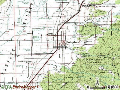 Ephraim Utah Map