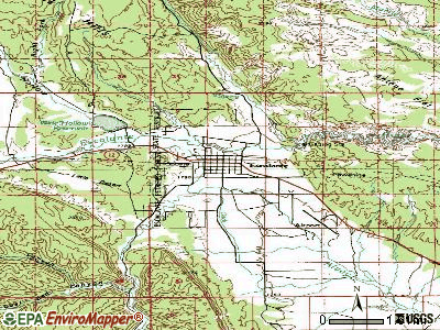 Escalante topographic map