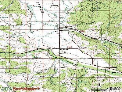 Francis topographic map