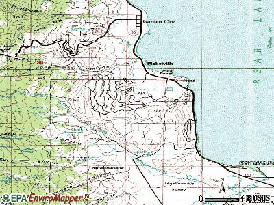 Garden topographic map