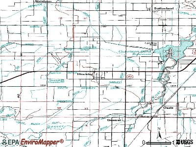 Honeyville topographic map