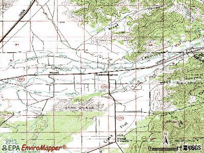 Leamington topographic map