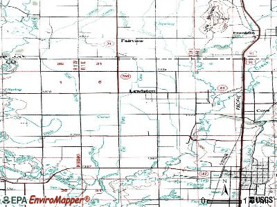 Lewiston topographic map