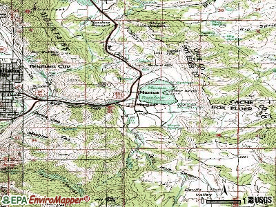 Mantua topographic map