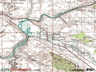 Moab topographic map