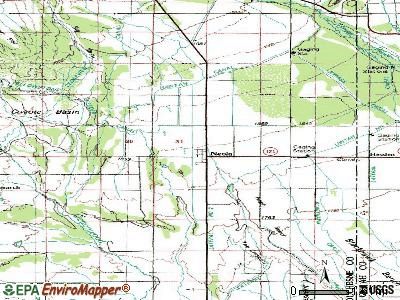 Neola topographic map