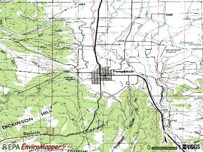 Panguitch topographic map