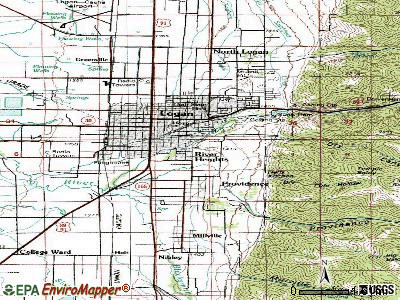 River Heights topographic map