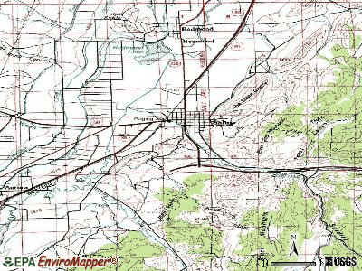 Salina topographic map