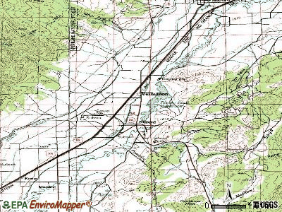 Sigurd topographic map