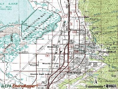 West Bountiful topographic map