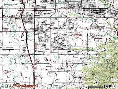 White City topographic map