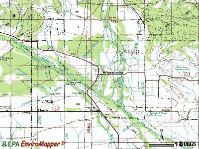 Whiterocks topographic map