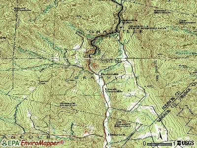 Granville topographic map