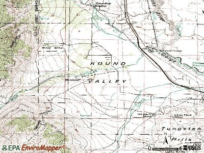 Round Valley topographic map