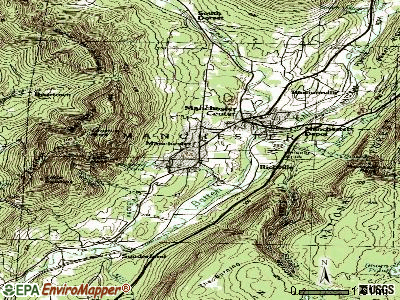Manchester topographic map