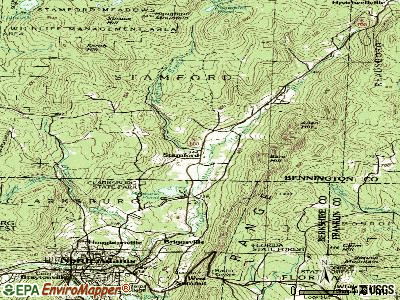 Stamford topographic map