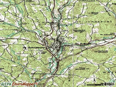 St. Johnsbury topographic map
