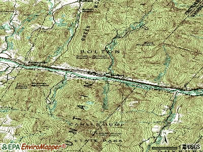 Bolton topographic map