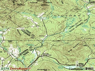Victory topographic map