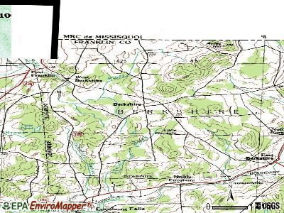 Berkshire topographic map