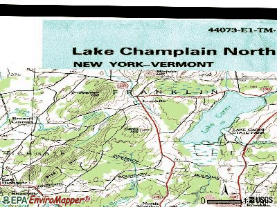 Franklin topographic map