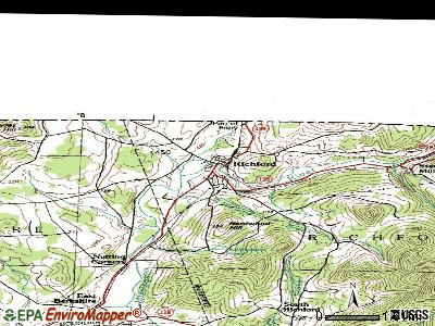 Richford topographic map