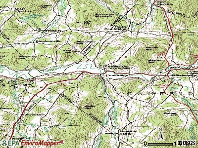 Cambridge topographic map