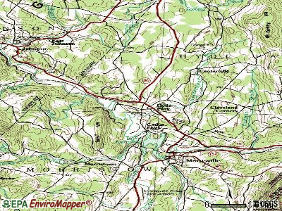 Hyde Park topographic map