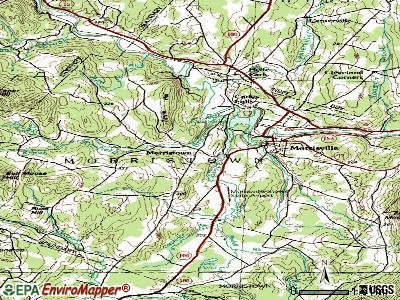 Morristown topographic map