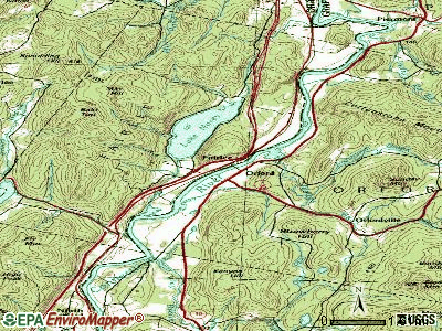 Brookfield topographic map