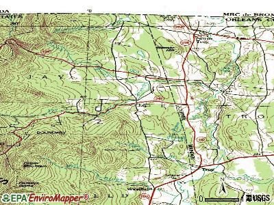 Jay topographic map